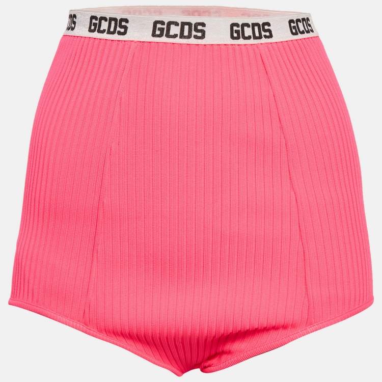 Pre Owned GCD Neon Pink Rib Knit Panties Shorts S