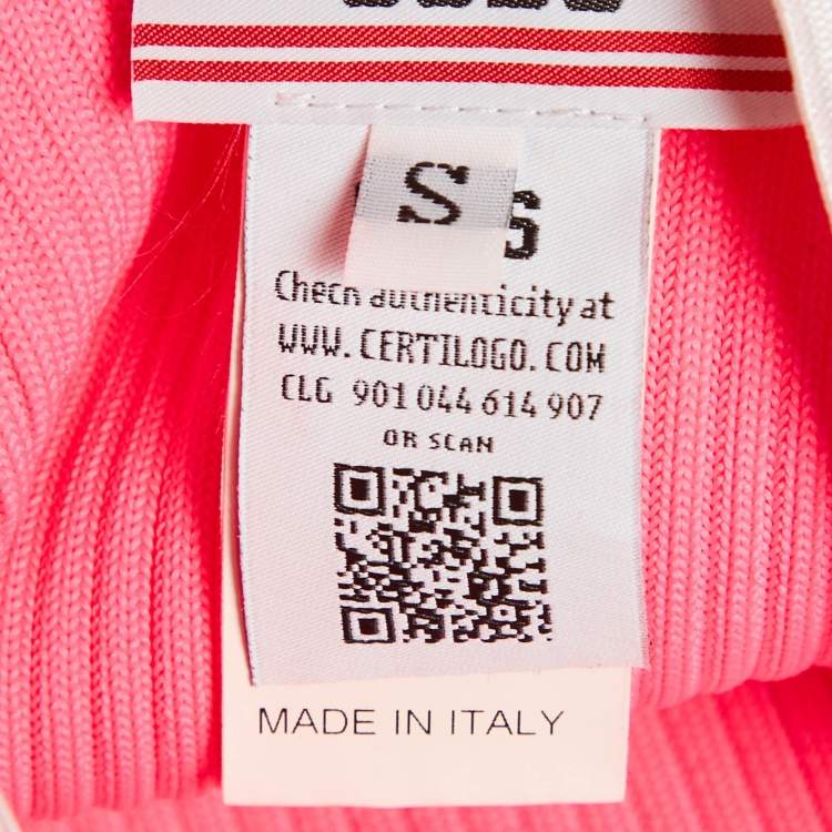 Pre Owned GCD Neon Pink Rib Knit Panties Shorts S