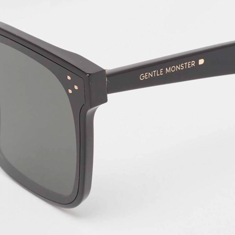 Pre Owned Gentle Monster Black Flatba Her 01 Square Sunglasses