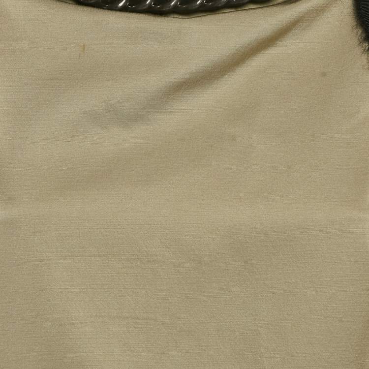 Pre Owned Giambattista Valli Beige Wool Blend Chain Detail Sleeveless Top XXS