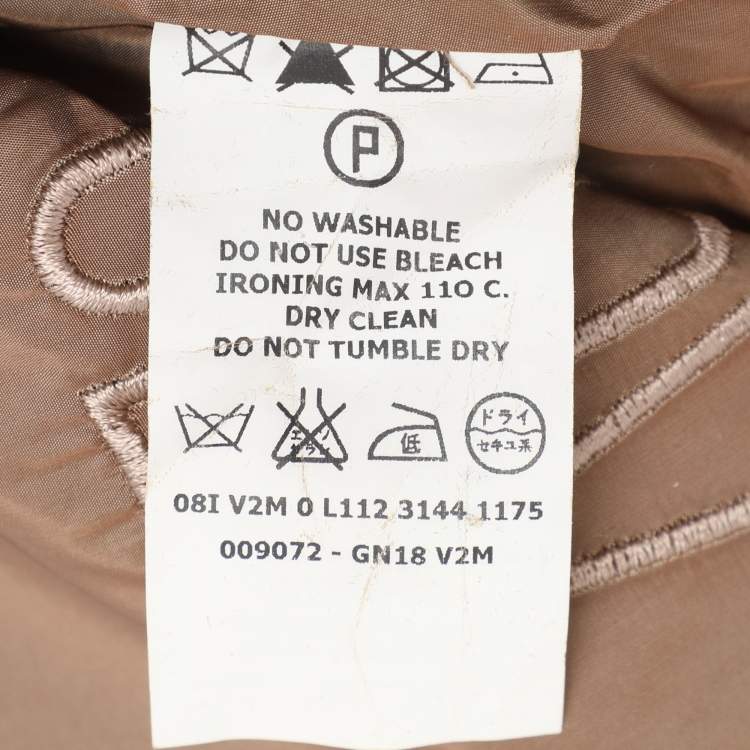 Pre Owned Giambattista Valli Brown Wool Coat M