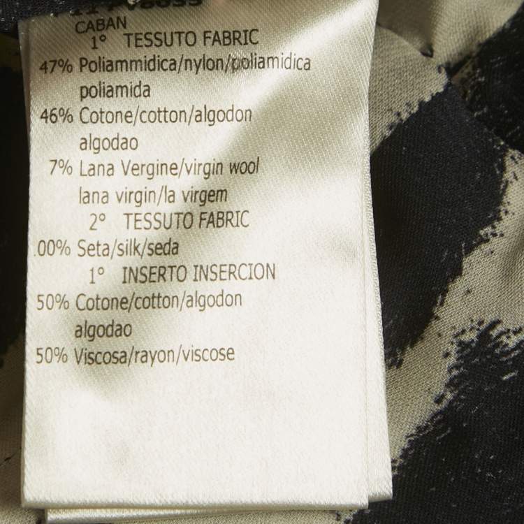 Pre Owned Giambattista Valli Black Tweed Mid-Length Coat S