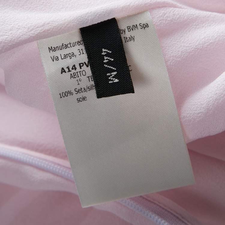 Pre Owned Giambattista Valli Blush Pink Silk Chiffon Sleeveless Maxi Dress M