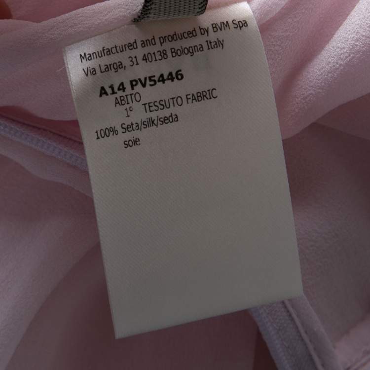 Pre Owned Giambattista Valli Blush Pink Silk Chiffon Sleeveless Maxi Dress M
