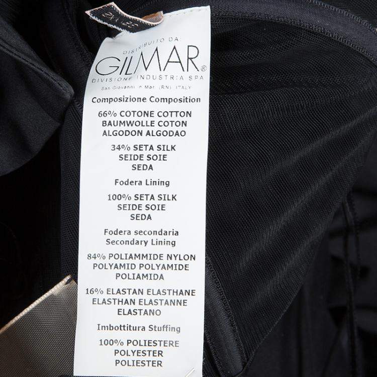 Pre Owned Giambattista Valli Black Ruffle Dress XXS