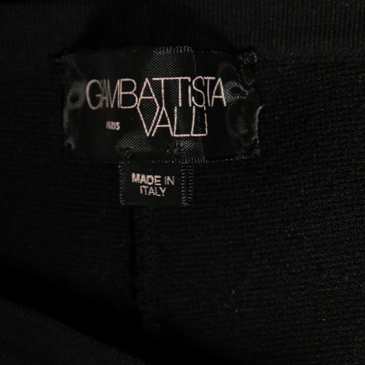 Pre Owned Giambattista Valli Black Knitted Leggings S 