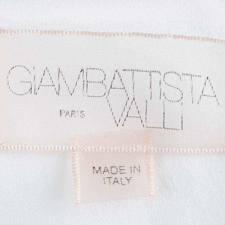 Pre Owned Giambattista Valli Off White Sleeveless Dress XS