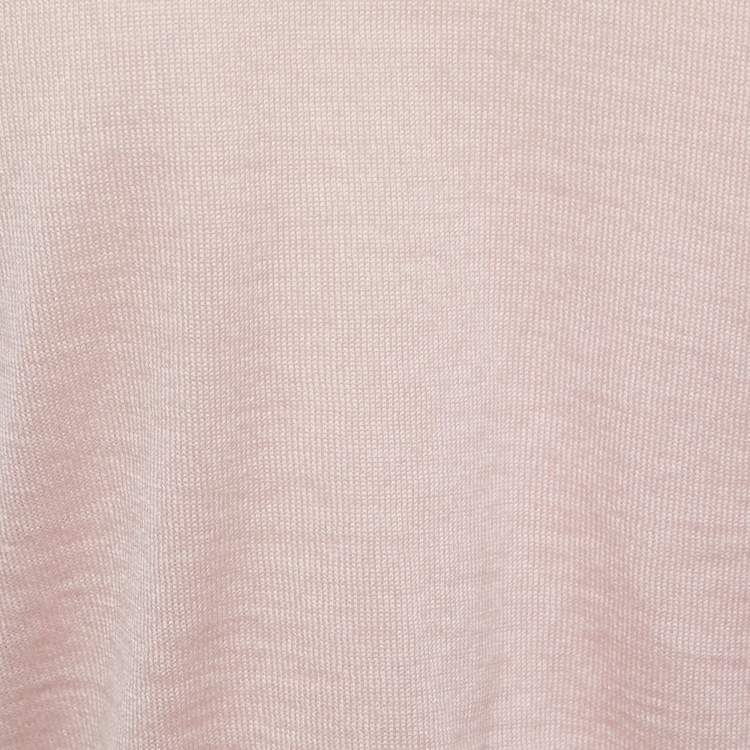 Pre Owned Giambattista Valli Pink Cashmere Cropped Shrug M