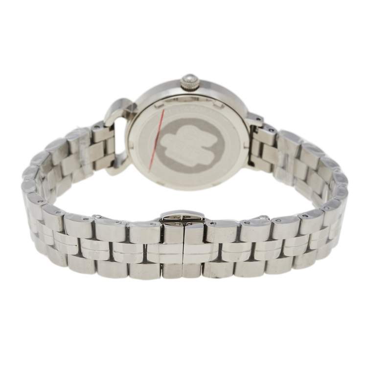 Pre Owned GF Ferre Silver Stainless Steel GFSS6800 Women's Wristwatch 32 mm