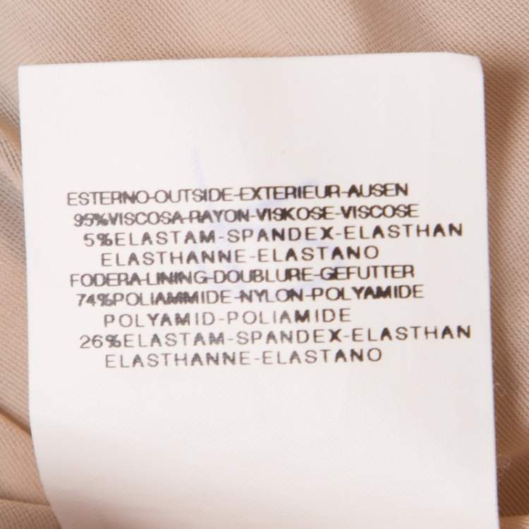 Pre Owned Gianfranco Ferre Brown Ruched Tie Detail One Shoulder Dress S