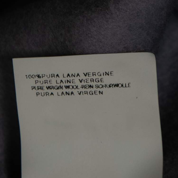 Pre Owned Gianfranco Ferre Light Purple Wool Pleat Detail Coat XL