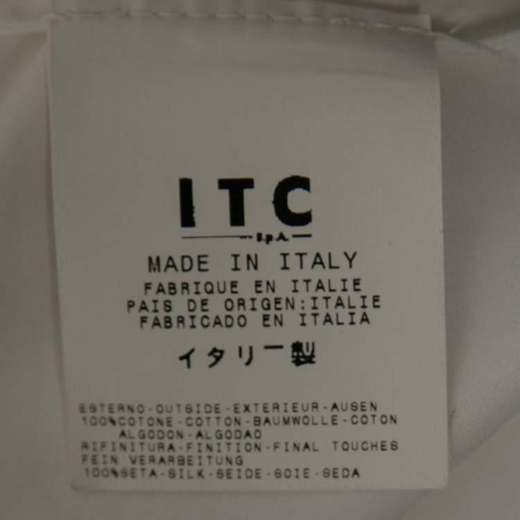 Pre Owned Gianfranco Ferre Off White Cotton Tassel Detail Button Front Shirt XL