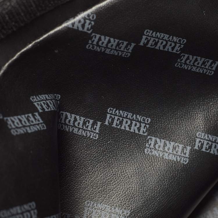 Pre Owned Gianfranco Ferre Black Nylon Flat Tote