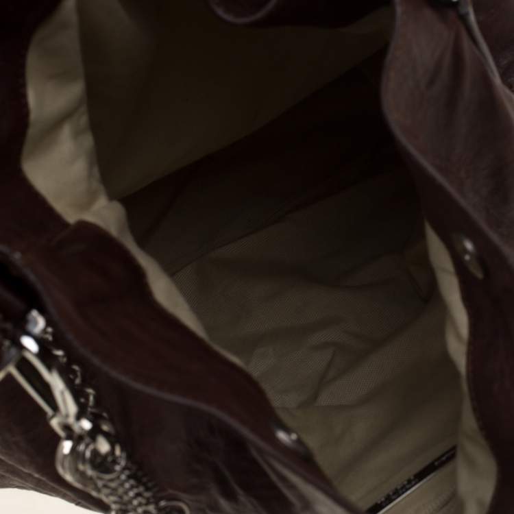 Pre Owned Gianfranco Ferre Brown Leather Hobo