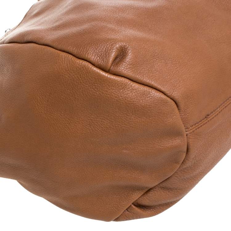 Pre Owned Gianfranco Ferre Brown Leather Shoulder Bag