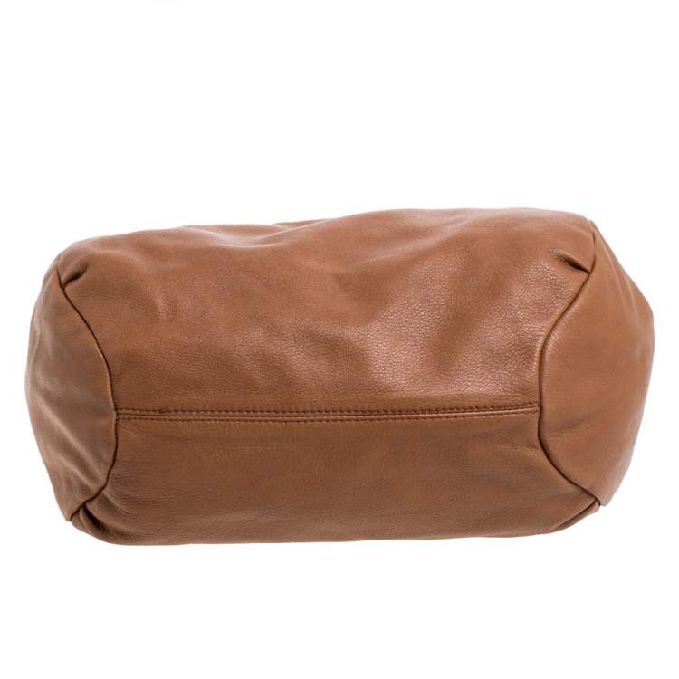 Pre Owned Gianfranco Ferre Brown Leather Shoulder Bag