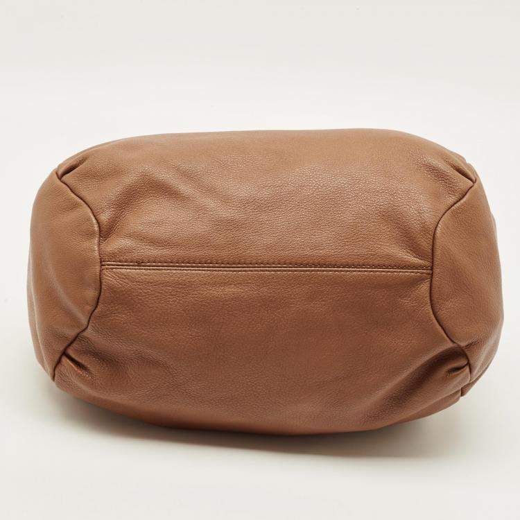 Pre Owned Gianfranco Ferre Brown Leather Shoulder Bag