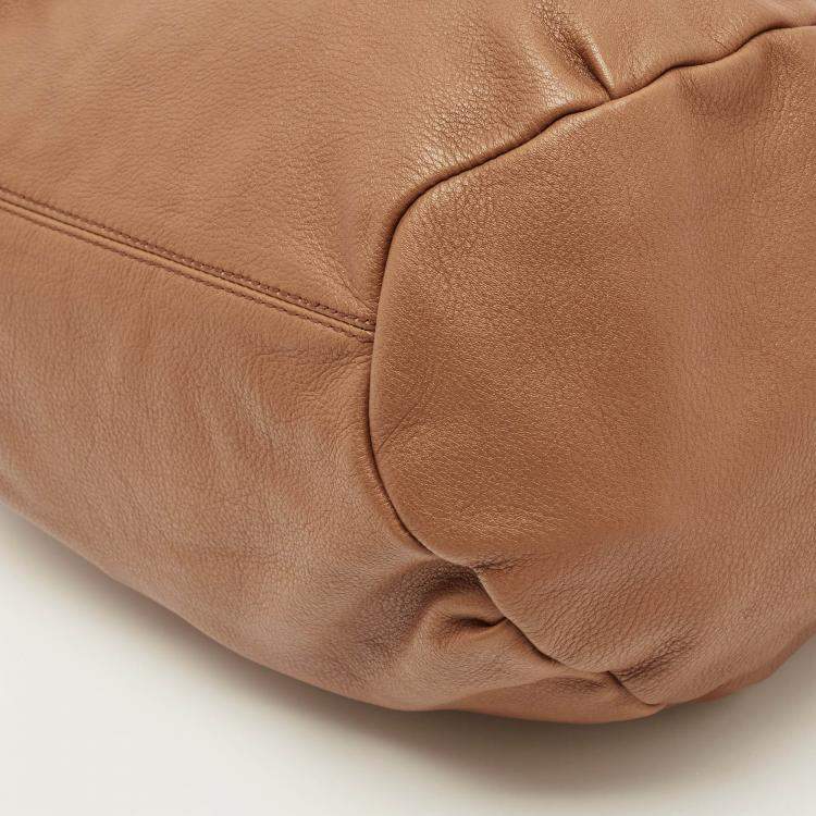 Pre Owned Gianfranco Ferre Brown Leather Shoulder Bag