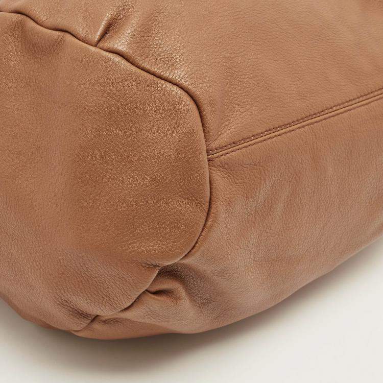 Pre Owned Gianfranco Ferre Brown Leather Shoulder Bag