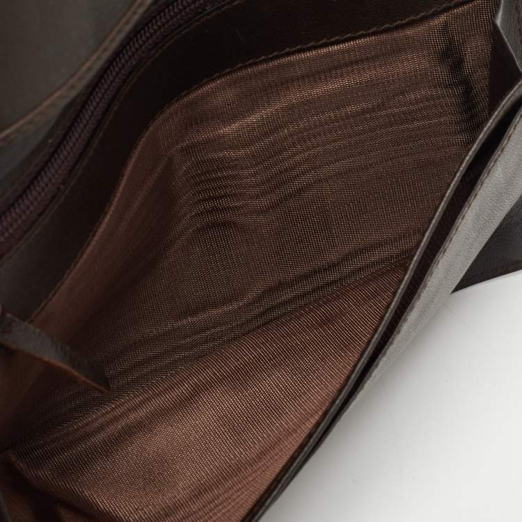 Pre Owned Gianfranco Ferre Beige Alligator Leather Bifold Wallet