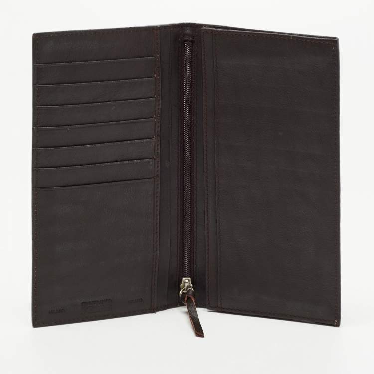 Pre Owned Gianfranco Ferre Beige Alligator Leather Bifold Wallet