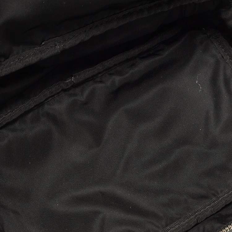 Pre Owned Gianfranco Ferre Black Nylon Zip Around Pouch