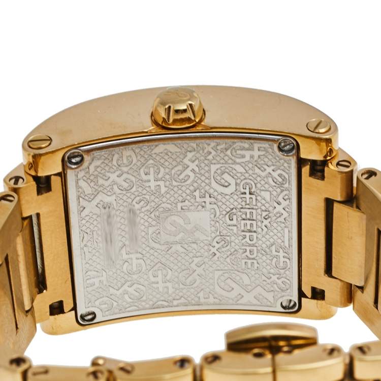 Pre Owned GF Ferre Champagne Gold Plated Stainless Steel GF.9046L/25M Women's Wristwatch 26 mm