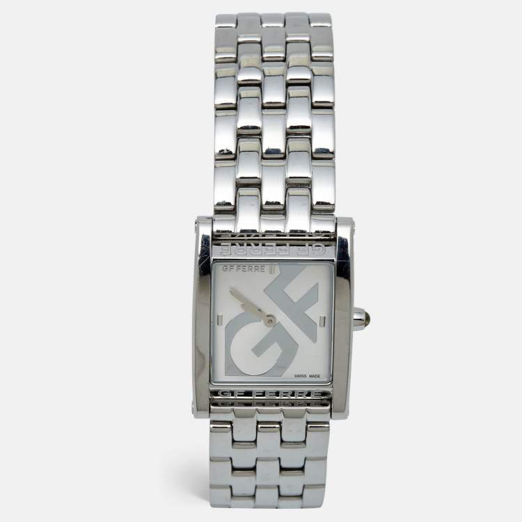 Pre Owned GF Ferre Silver Stainless Steel GF.9017L Women's Wristwatch 26 mm