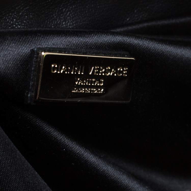 Pre Owned Versace Blue Python Satchel