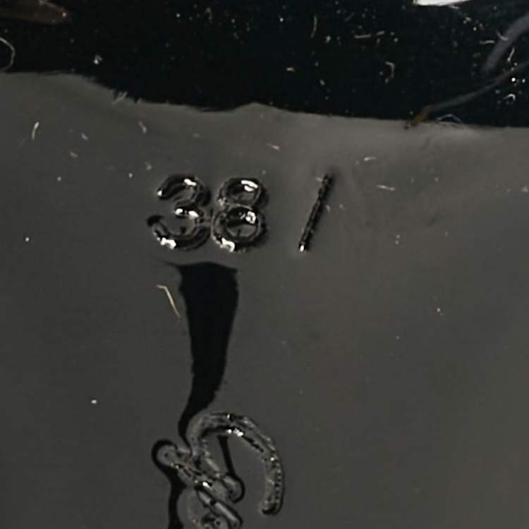 مملوكة مسبقًا Gianvito Rossi Black PVC and Leather Spice Sandals Size 38.5