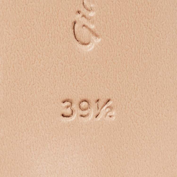 Pre Owned Gianvito Rossi Yellow Leather Wavy Ankle Tie Sandals Size 39.5