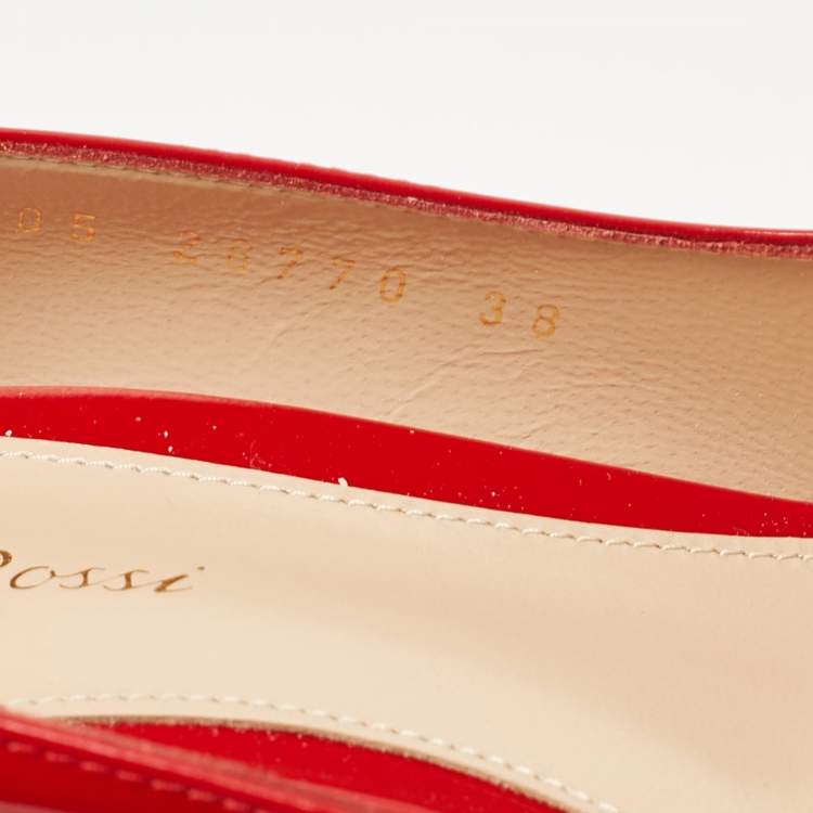 Pre Owned Gianvito Rossi Red Patent Leather Gianvito 105 Pumps Size 38