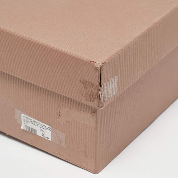 Pre Owned Gianvito Rossi Black Leather Montey Ankle Boots Size 37.5