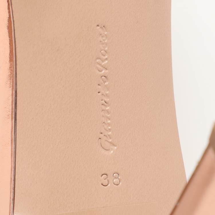 مملوكة مسبقًا Gianvito Rossi Transparent PVC Elle Slide Sandals Size 38