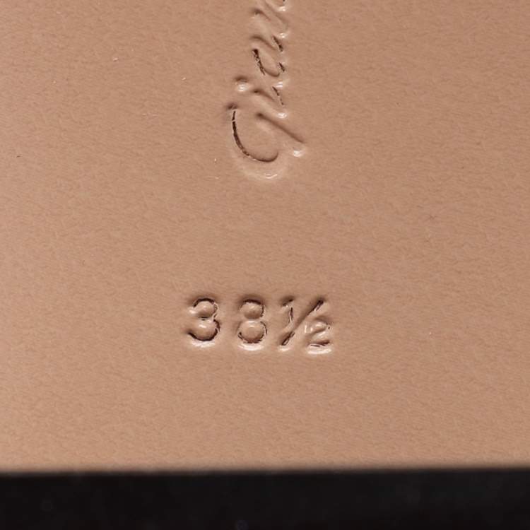 Pre Owned Gianvito Rossi Brown PVC Cosmic Slide Sandals Size 38.5