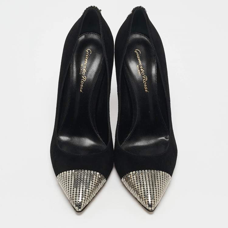 Pre Owned Gianvito Rossi Black Suede Camnero Nero Pumps Size 37