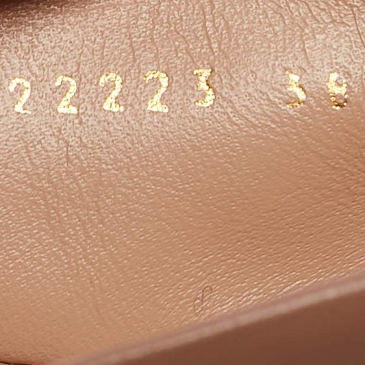 Pre Owned Gianvito Rossi Dusty Pink Leather Carla Ballet Flats Size 38