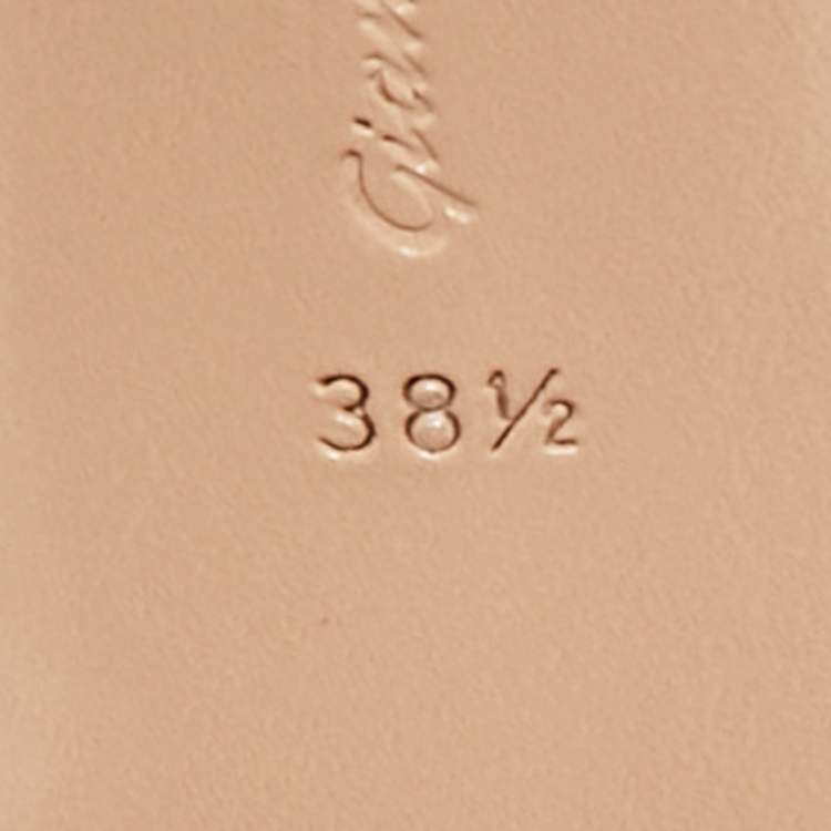 Pre Owned Gianvito Rossi Transparent/Black Leather and PVC Nikita Over The Knee Length Boots Size 38.5