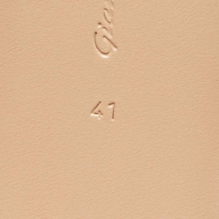 Pre Owned Gianvito Rossi Beige Leather Dahsha Platform Pumps Size 41