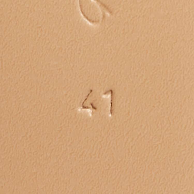 Pre Owned Gianvito Rossi Beige Patent Leather Dasha Platform Pumps Size 41