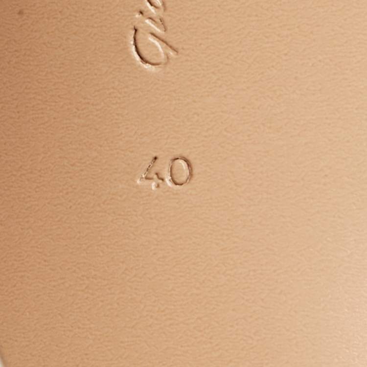 Pre Owned Gianvito Rossi White Leather Betty Platform Mules Size 40