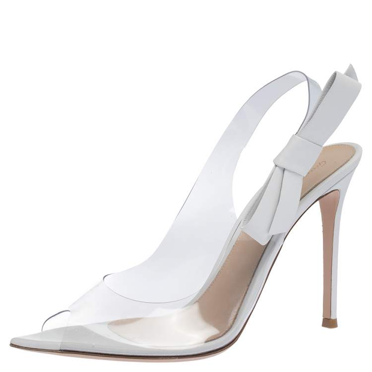 gianvito rossi white slingback