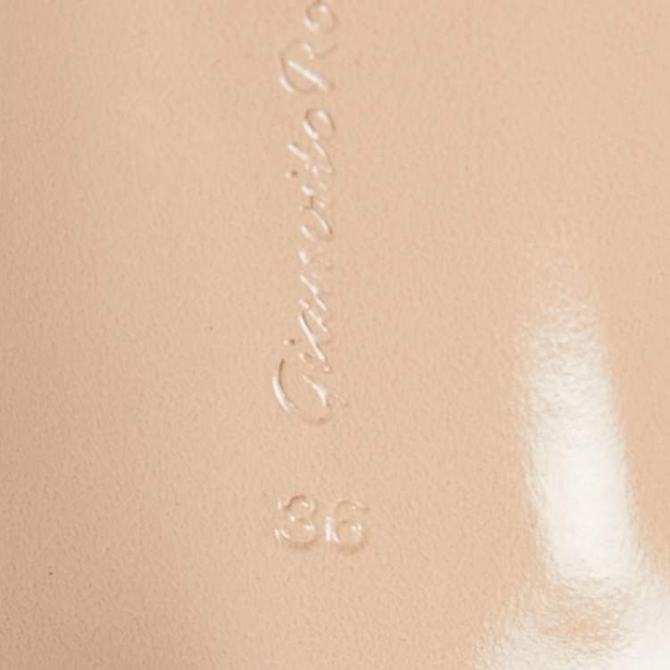 Pre Owned Gianvito Rossi White Leather Gianvito Pointed Toe Pumps Size 36