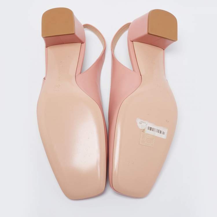مملوكة مسبقًا Gianvito Rossi Pink Leather Slingback Pumps Size 40