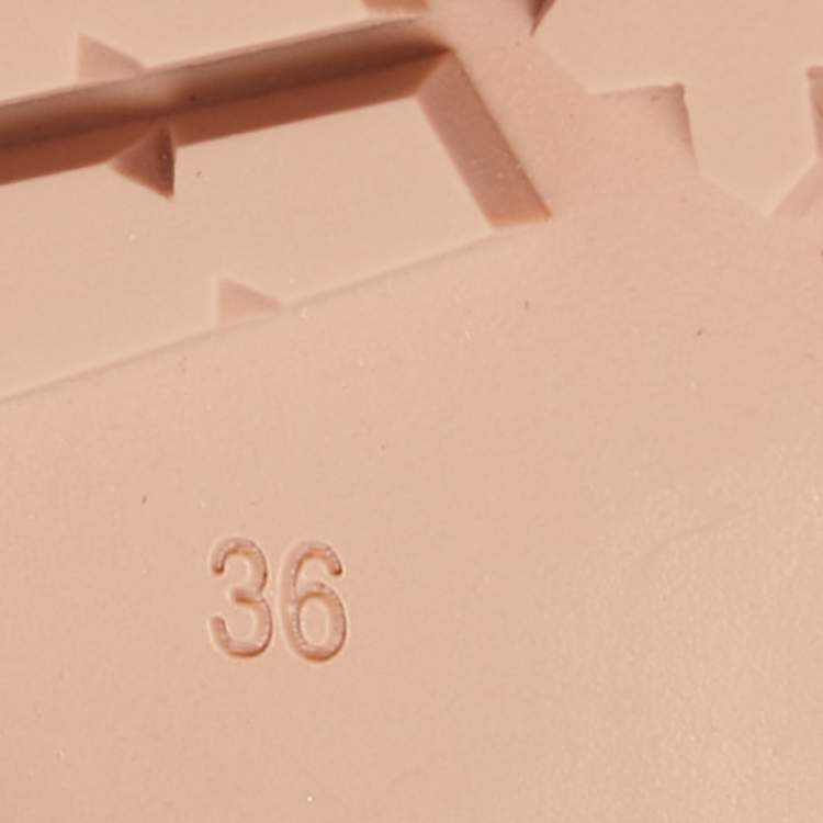 Pre Owned Gianvito Rossi Pink Fabric and Leather Martis Ankle Boots Size 36