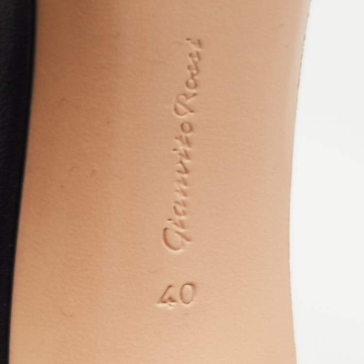 Pre Owned Gianvito Rossi Transparent PVC Elle Slide Sandals Size 40