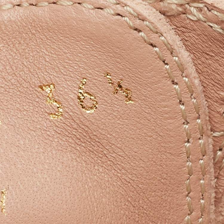 Pre Owned Gianvito Rossi Pink Suede High Top Sneakers Size 36.5