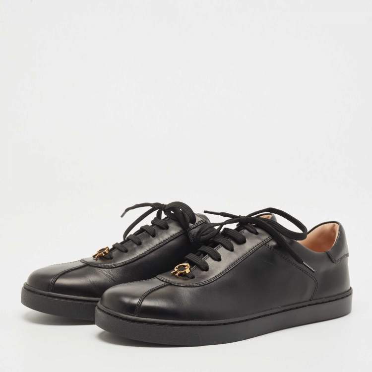 مملوكة مسبقًا Gianvito Rossi Black Leather Low Top Sneakers Size 39
