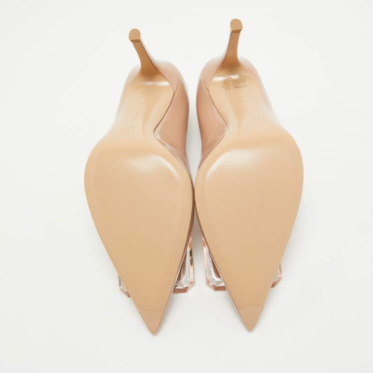 Pre Owned Gianvito Rossi Pink Patent Leather Jaipur Pumps Size 38