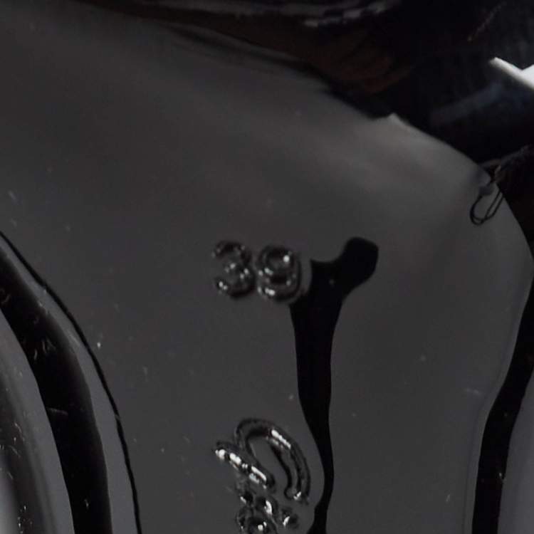 Pre Owned Gianvito Rossi Black PVC Spice Sandals Size 39